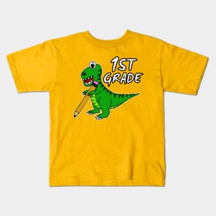 1st Grade Dinosaur T-Rex Back To School 2022 Kids T-Shirt